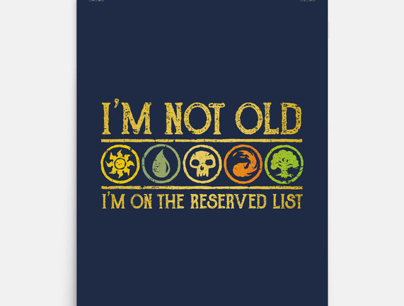 I Am On The Reserved List