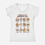 Cat Hobbies-Womens-V-Neck-Tee-kg07