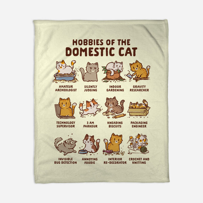 Cat Hobbies-None-Fleece-Blanket-kg07