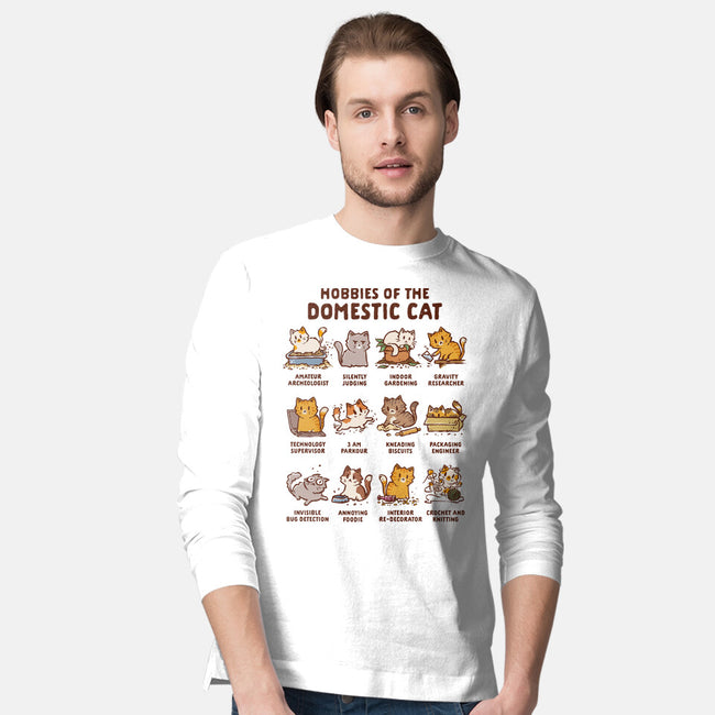 Cat Hobbies-Mens-Long Sleeved-Tee-kg07