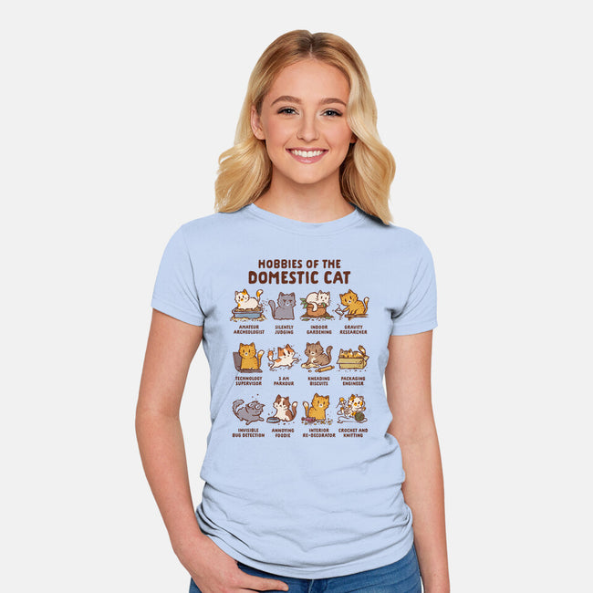 Cat Hobbies-Womens-Fitted-Tee-kg07