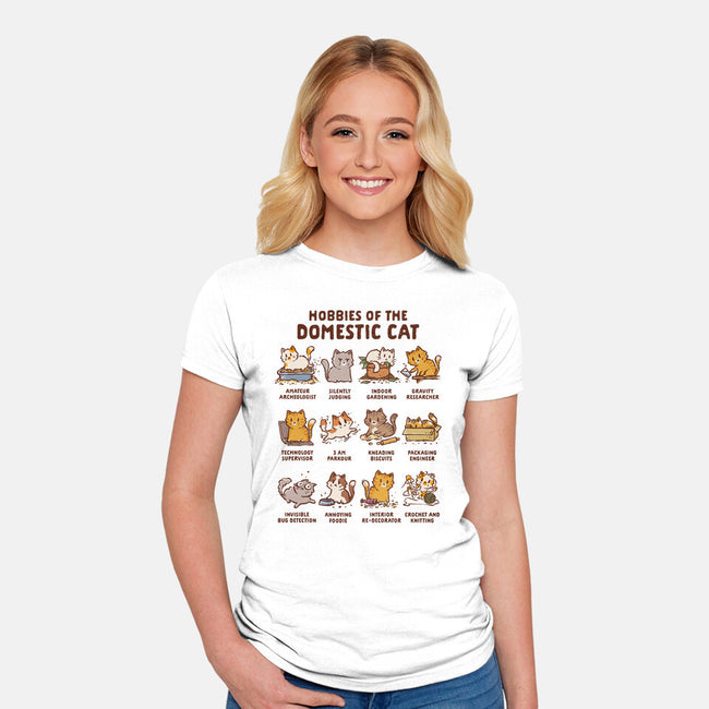 Cat Hobbies-Womens-Fitted-Tee-kg07