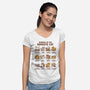 Cat Hobbies-Womens-V-Neck-Tee-kg07