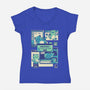 Cat Virus Funny Kitten-Womens-V-Neck-Tee-tobefonseca