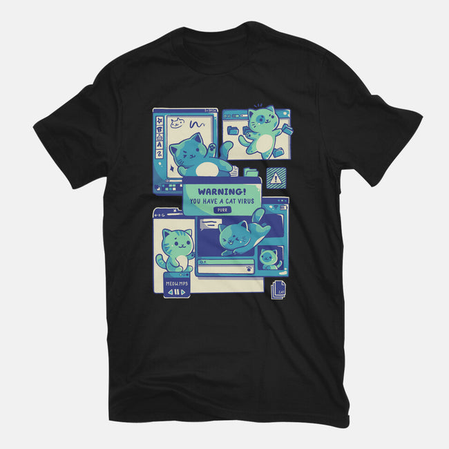 Cat Virus Funny Kitten-Womens-Fitted-Tee-tobefonseca