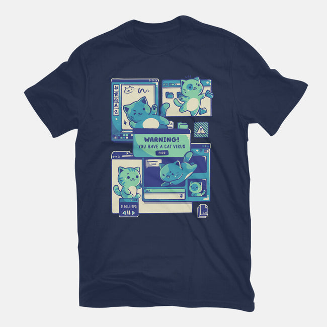 Cat Virus Funny Kitten-Mens-Basic-Tee-tobefonseca