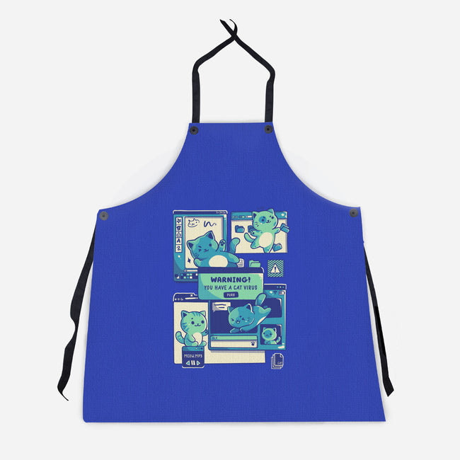 Cat Virus Funny Kitten-Unisex-Kitchen-Apron-tobefonseca