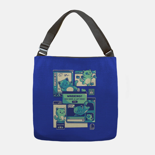 Cat Virus Funny Kitten-None-Adjustable Tote-Bag-tobefonseca