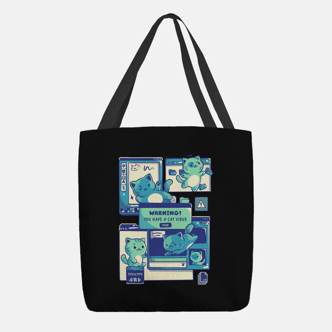 Cat Virus Funny Kitten-None-Basic Tote-Bag-tobefonseca