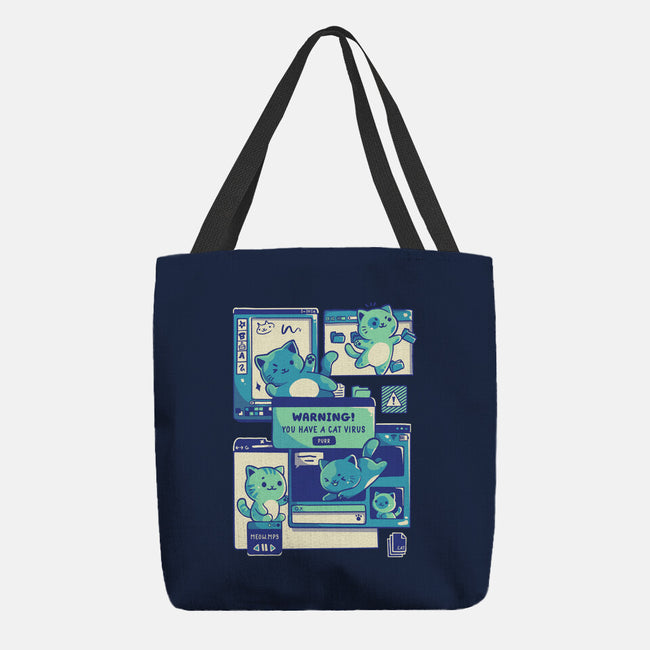 Cat Virus Funny Kitten-None-Basic Tote-Bag-tobefonseca
