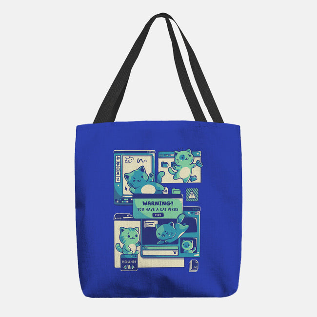 Cat Virus Funny Kitten-None-Basic Tote-Bag-tobefonseca