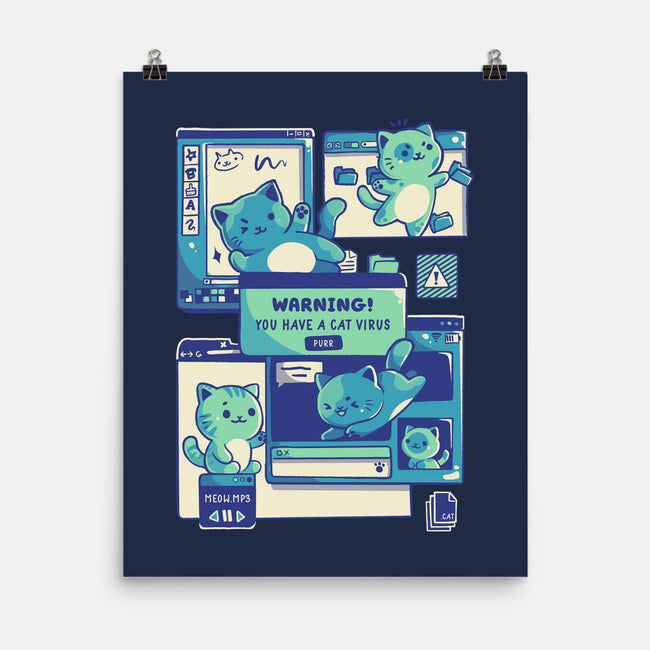 Cat Virus Funny Kitten-None-Matte-Poster-tobefonseca