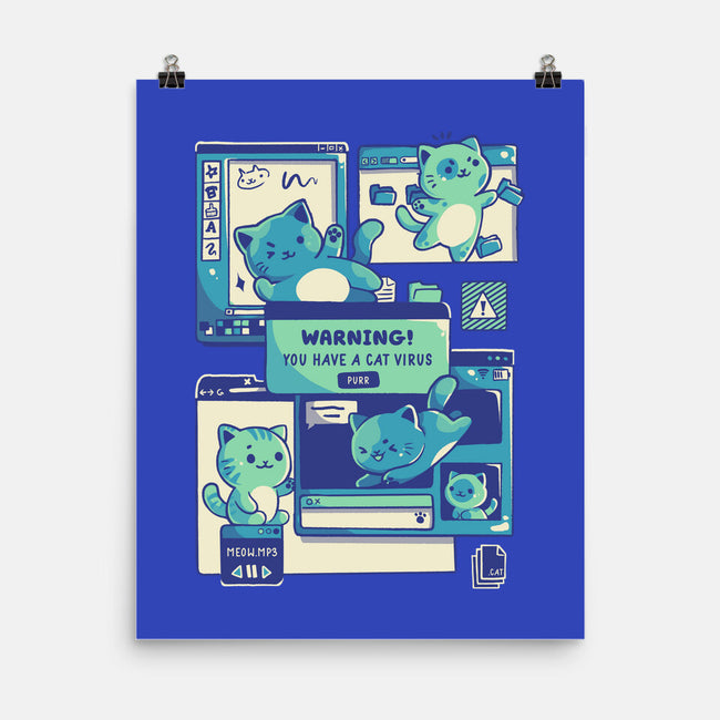Cat Virus Funny Kitten-None-Matte-Poster-tobefonseca