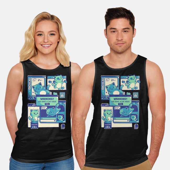 Cat Virus Funny Kitten-Unisex-Basic-Tank-tobefonseca