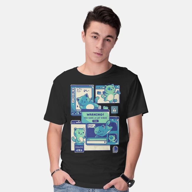 Cat Virus Funny Kitten-Mens-Basic-Tee-tobefonseca