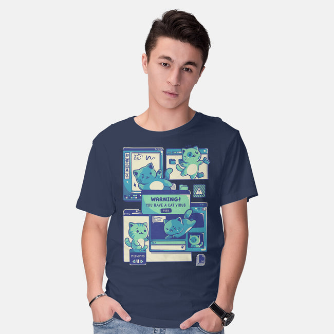 Cat Virus Funny Kitten-Mens-Basic-Tee-tobefonseca