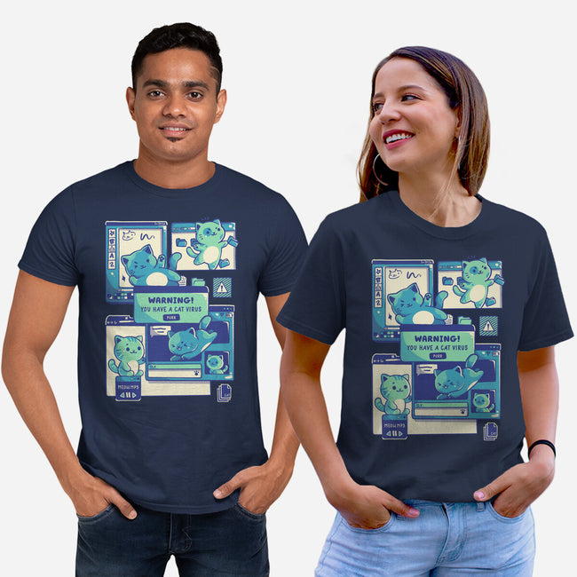 Cat Virus Funny Kitten-Unisex-Basic-Tee-tobefonseca