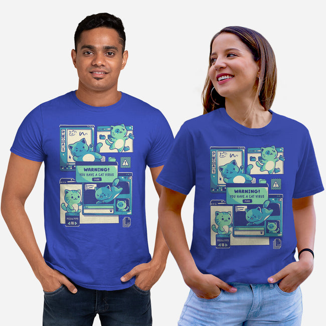 Cat Virus Funny Kitten-Unisex-Basic-Tee-tobefonseca