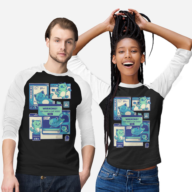 Cat Virus Funny Kitten-Unisex-Baseball-Tee-tobefonseca