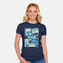 Cat Virus Funny Kitten-Womens-Fitted-Tee-tobefonseca