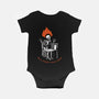 Skeleton Computer Burnout-Baby-Basic-Onesie-tobefonseca