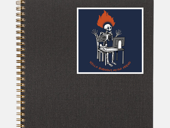 Skeleton Computer Burnout
