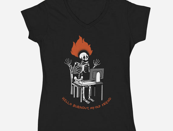 Skeleton Computer Burnout