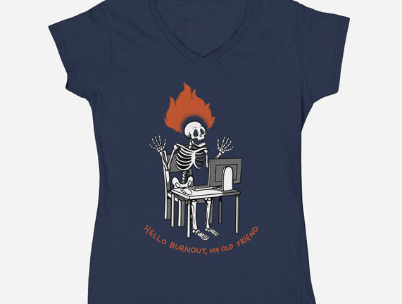 Skeleton Computer Burnout