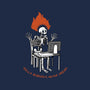 Skeleton Computer Burnout-Mens-Long Sleeved-Tee-tobefonseca