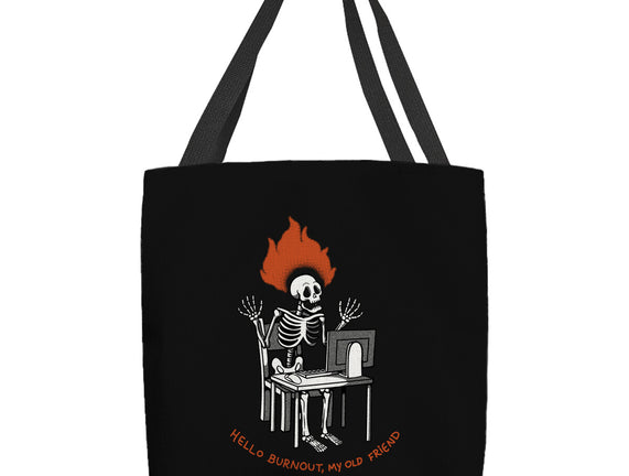 Skeleton Computer Burnout