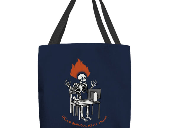 Skeleton Computer Burnout