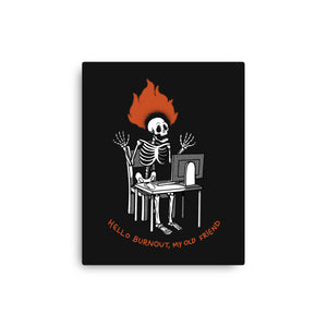 Skeleton Computer Burnout