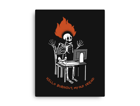 Skeleton Computer Burnout