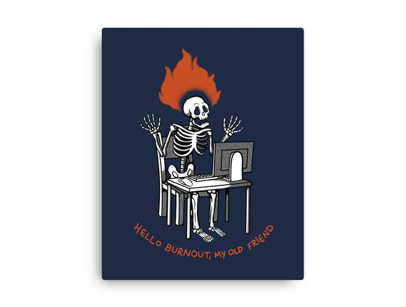 Skeleton Computer Burnout