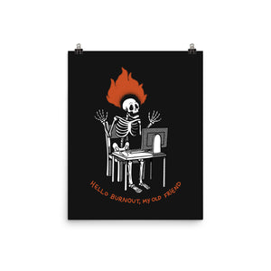 Skeleton Computer Burnout