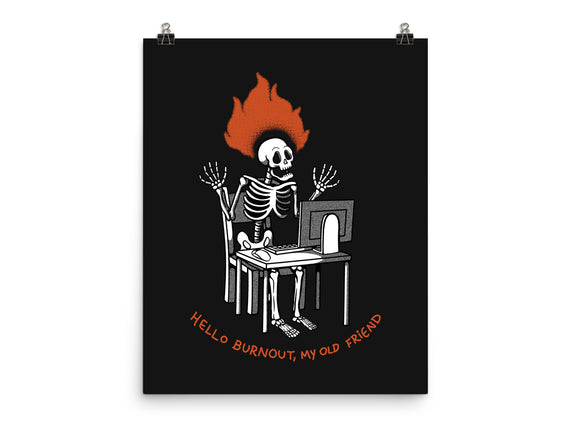 Skeleton Computer Burnout