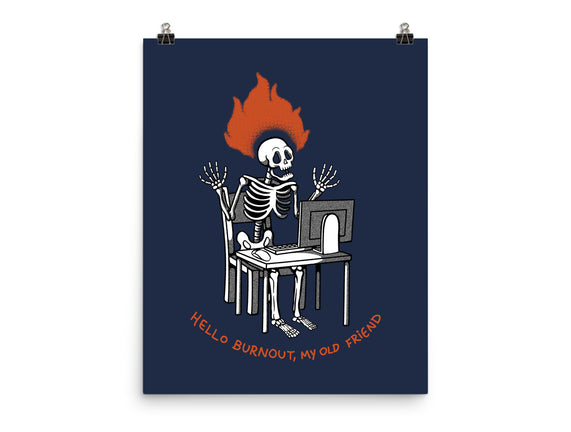 Skeleton Computer Burnout