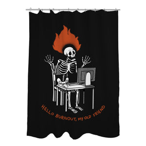 Skeleton Computer Burnout