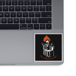 Skeleton Computer Burnout
