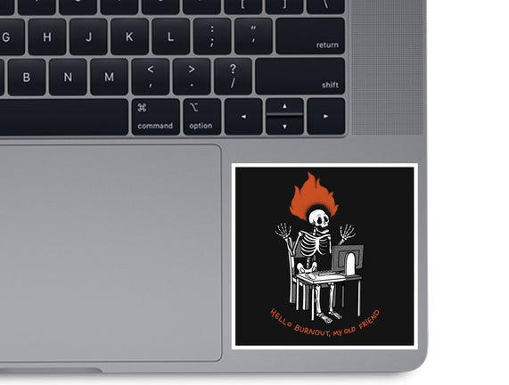 Skeleton Computer Burnout