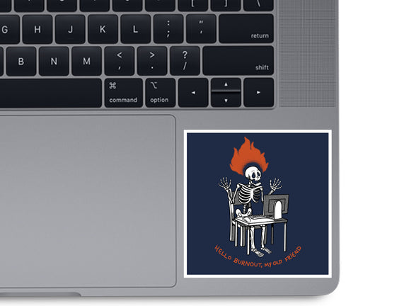 Skeleton Computer Burnout