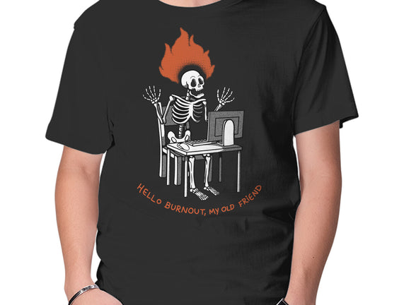 Skeleton Computer Burnout