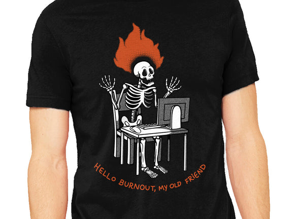 Skeleton Computer Burnout