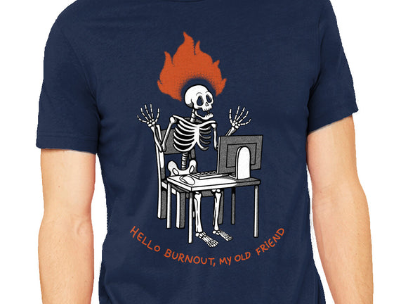 Skeleton Computer Burnout
