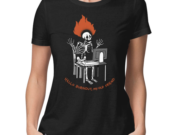 Skeleton Computer Burnout
