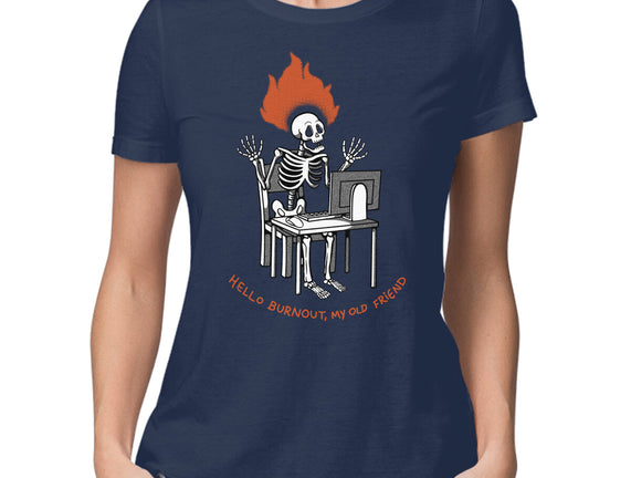 Skeleton Computer Burnout
