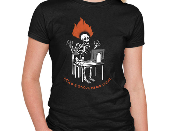 Skeleton Computer Burnout
