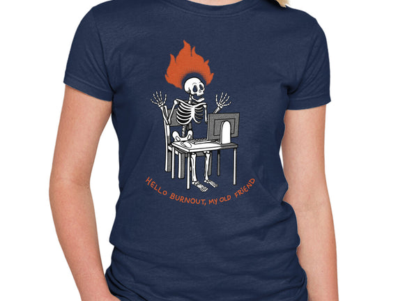 Skeleton Computer Burnout