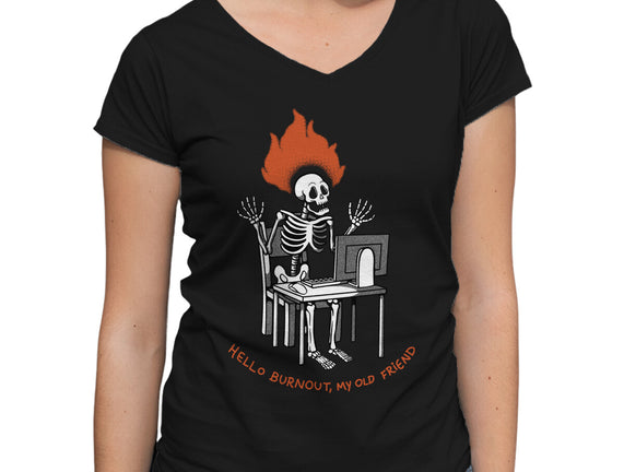Skeleton Computer Burnout