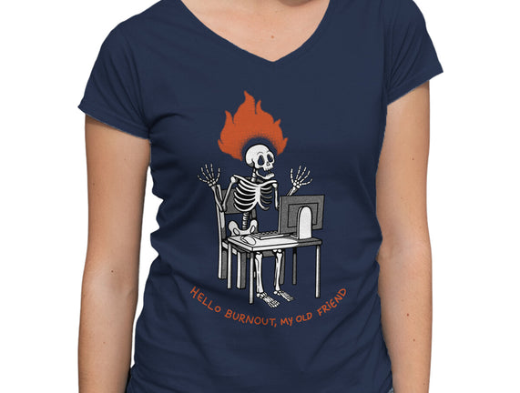 Skeleton Computer Burnout